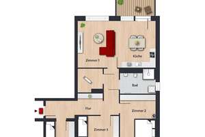 Bezahlbare und energieeffiziente Neubauwohnung für Familien // 1.OG Wohnung 4 - WBS erforderlich! – Neue Reihe 10, 38448 Alt-Wolfsburg, Wolfsburg – Vorschaubild 9