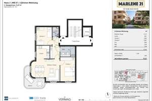 Lichtdurchflutete 3-Zimmer-Wohnung mit Südwestbalkon – Marlene-Dietrich-Allee 21, 14482 Babelsberg Süd, Potsdam – Vorschaubild 7