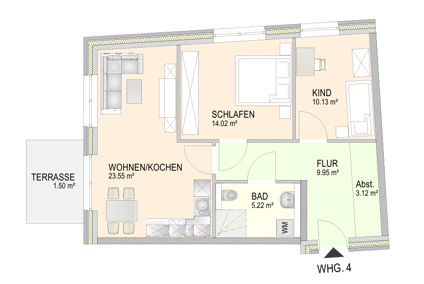 Schöne Reihenhäuser in ruhiger Lage