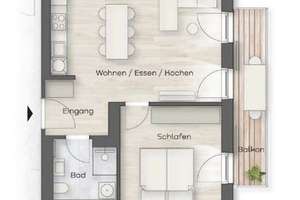 ** Top geschnittene 2-Zimmer-Wohnung mit Balkon & Duschbad * Neubau am bayerischen Bahnhof ** – Kohlenstraße 29, 4107 Zentrum-Südost, Leipzig – Vorschaubild 15