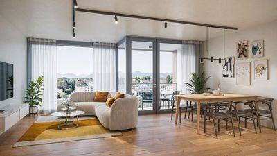 4-Zimmer-Neubauwohnung mit ca. 98 m², Südausrichtung und Bergblick über Kolbermoor