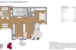 Neuwertige 3-Zimmer-Wohnung (Bj. 2019) in heller Innenhoflage, 60m zum Wilhelmsplatz, provisionsfrei – 63065 Wilhelmschule, Offenbach am Main – Vorschaubild 7