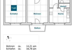 Eine 2 Raumwohnung - zentrumsnah – Borsbergstr. 22, 1309 Striesen-Süd, Dresden – Vorschaubild 2