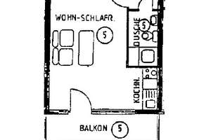 vermietetes Apartment mit Balkon in Köln-Wahnheide