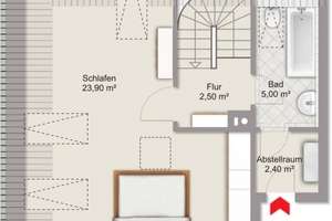 QVIII - Maisonette-Dachgeschoß, PRINZ LUDWIGS HÖHE – Die vollständige Adresse der Immobilie erhältst du vom Anbieter., 81479 Thalkirchen, München – Vorschaubild 12