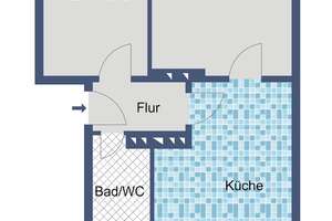 Gemütliches Wohnen – 2-Zimmer-Wohnung in ruhigem Haus – Kunigundishof 9, 34123 Bettenhausen, Kassel – Vorschaubild 6