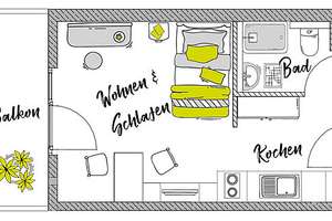 Modernes, vollmöbliertes Apartment in Nürnberg-Galgenhof – Allersberge Str. 10, 90461 Galgenhof, Nürnberg – Vorschaubild 3