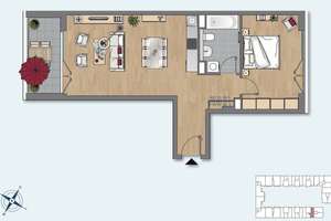 2-Zimmerwohnung mit Einbauküche und Loggia direkt am Spreekanal – Hedwig-Porschütz-Str. 26, 10557 Moabit, Berlin – Vorschaubild 11