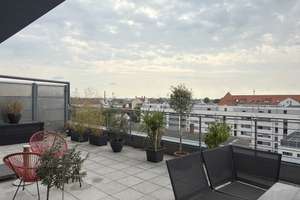 Über den Dächern von Fürth – 2-Zimmer-Wohnung mit 45 m² Süd-Dachterrasse, Klimaanlage & 2 Stellplä