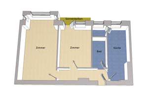 IMMOBERLIN.DE - Schöne Stuck-Altbauwohnung mit Südbalkon nahe dem Schlosspark – Die vollständige Adresse der Immobilie erhältst du vom Anbieter., 10585 Charlottenburg, Berlin – Vorschaubild 6