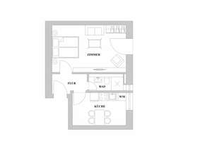 Saniert und vollständig möbliert: hochwertig ausgestattete 1,5-Zimmer-Wohnung – 40227 Oberbilk, Düsseldorf – Vorschaubild 7