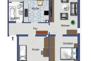 W, Zooviertel - Attraktive Wohnung mit Loggia in wunderschönem Altbau – Die vollständige Adresse der Immobilie erhältst du vom Anbieter., 42117 Elberfeld West, Wuppertal – Vorschaubild 12
