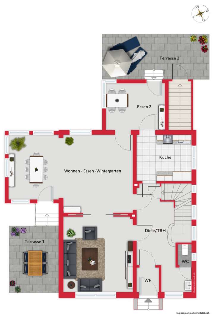 Grundriss Hochparterre