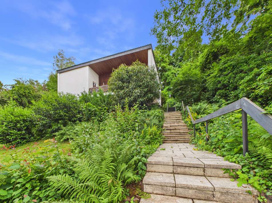 Treppe zum Haus