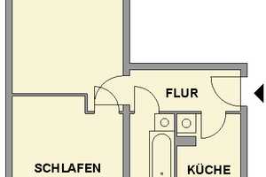 Zeit zu Zweit genießen - Schöne 2-Raum-Wohnung mit Balkon – Yorckstr. 42a, 9130 Chemnitz – Vorschaubild 6