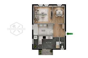 2,5-Zimmer-Altbauwohnung in zentraler Lage von Stuttgart-West – Die vollständige Adresse der Immobilie erhältst du vom Anbieter., 70197 Rotebühl, Stuttgart – Vorschaubild 24