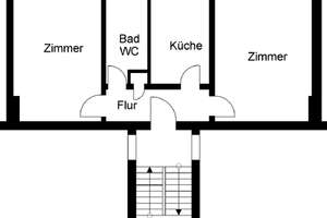 Gemütliche 2-Zimmer-Wohnung mit schönem Balkon – Germanenstr. 44, 42277 Oberbarmen, Wuppertal – Vorschaubild 2