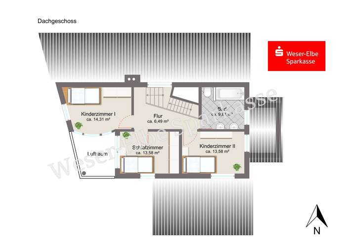 Grundriss Dachgeschoss