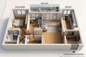 Hochwertig sanierte 3-Zimmer-Familienwohnung mit Balkon in zentraler Lage – Die vollständige Adresse der Immobilie erhältst du vom Anbieter., 60435 Eckenheim, Frankfurt am Main – Vorschaubild 10