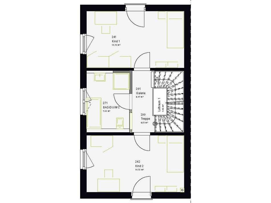 Grundriss Obergeschoss