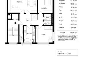 Wunderschöne Drei-Zimmerwohnung in perfekter Lage! – Roßstraße 108, 40476 Golzheim, Düsseldorf – Vorschaubild 15
