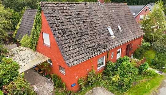 Bild von Handwerker und Naturliebhaber aufgepasst: Wohnhaus auf großem Naturgrundstück