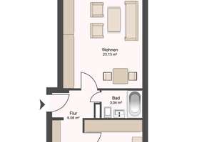 Ruhige Lage am Olympiapark und BMW ! Ganz neu enovierte 2 Zimmer-Wohnung mit Süd-Balkon zum Garten – Die vollständige Adresse der Immobilie erhältst du vom Anbieter., 80809 Am Luitpoldpark, München – Vorschaubild 35