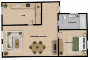 Vermietete Dachgeschosswohnung I 2 Zimmer I Tageslichtbad – Die vollständige Adresse der Immobilie erhältst du vom Anbieter., 4315 Volkmarsdorf, Leipzig – Vorschaubild 11