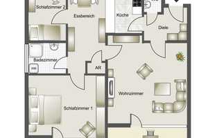 Gut aufgeteilte 3,5-Zimmer-Wohnung mit Balkon in ruhiger, zentraler Wohnlage von Mönchengladbach! – Mönchengladbach – Vorschaubild 14