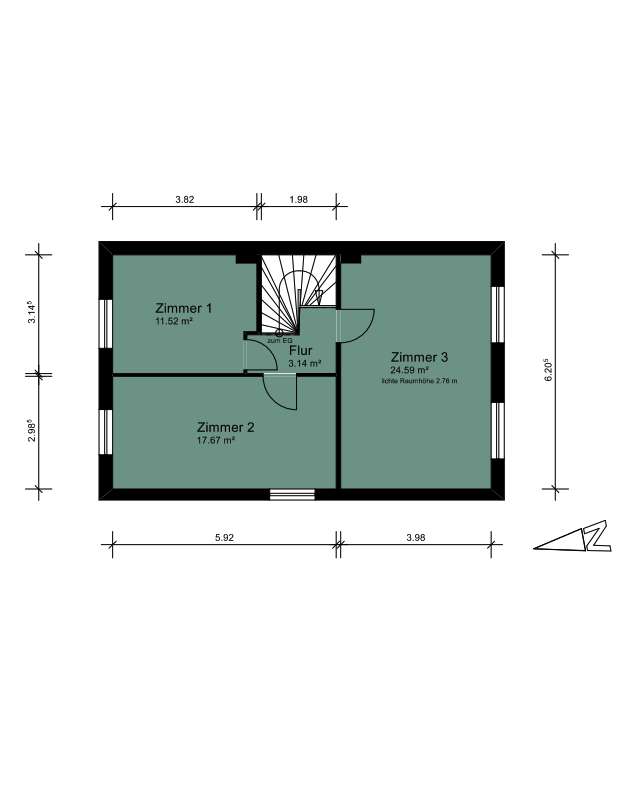 Grundriss Dachgeschoss