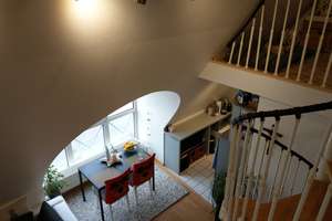 Stilvolle, möblierte 1,5-Zimmer-Maisonette-Wohnung mit EBK am Friedensplatz in Rüsselsheim am Main – Friedensplatz 12, 65428 Rüsselsheim am Main – Vorschaubild 6