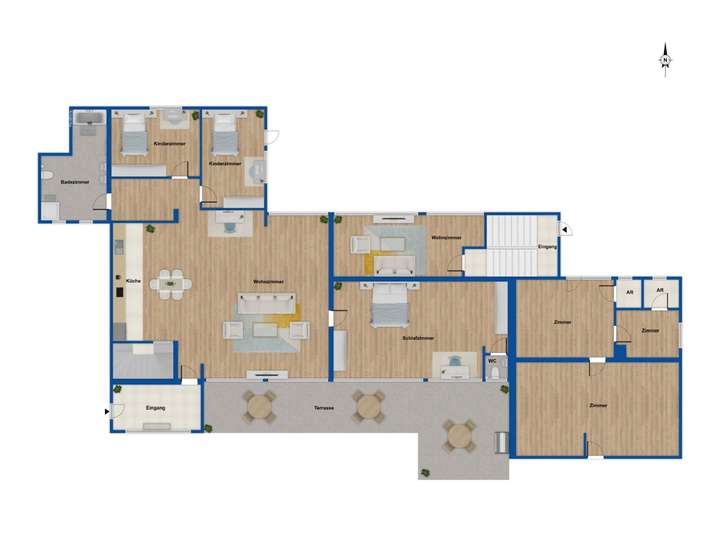 Grundrisse Haupthaus und WE 