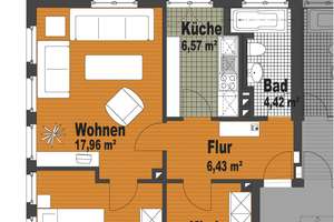 3 Zimmer Balkon saniert