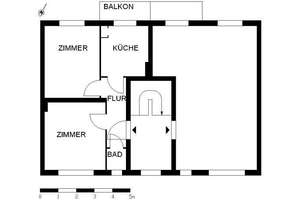 Ansprechende und praktische 2-Zimmer-Wohnung – Schleswiger Str. 50, 28219 Osterfeuerberg, Bremen – Vorschaubild 4
