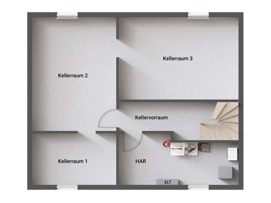 Grundrissbeispiel SW Nutzkelle