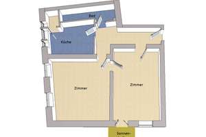 IMMOBERLIN.DE - Schöne Stuck-Altbauwohnung mit Balkon nahe Tempelhofer Hafen – Die vollständige Adresse der Immobilie erhältst du vom Anbieter., 12109 Mariendorf, Berlin – Vorschaubild 9