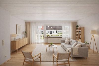 Ruhige Oase für Berufstätige: Helle 3-Zimmer-Wohnung mit Südbalkon & Gigabit-Internet