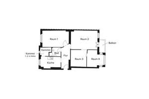 Altbau in Platzlage - sanierungsbedürftige 3-Zimmer Wohnung mit Balkon und Fahrstuhl! – Goslarer Platz 5, 10589 Charlottenburg, Berlin – Vorschaubild 2
