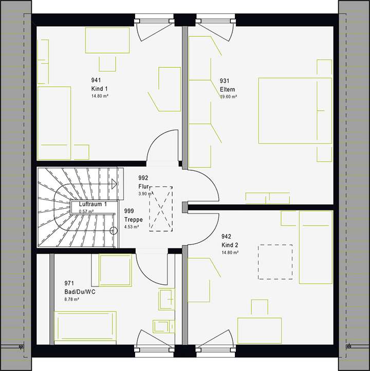Beispiel Grundriss DG