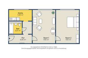 2-Raum-Wohnung mit Aufzug/im Ausbau bis Ende Juli 2026 – Hans-Beimler-Str. 1A, 4159 Möckern, Leipzig – Vorschaubild 2