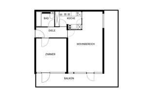 Charmante 2-Zimmer-Wohnung mit großem Balkon im beliebten Stadtteil Düsseldorf-Lörick – Die vollständige Adresse der Immobilie erhältst du vom Anbieter., 40547 Lörick, Düsseldorf – Vorschaubild 13