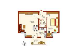 Gepflegte Wohnung mit Terrasse in Dresden-West – Die vollständige Adresse der Immobilie erhältst du vom Anbieter., 1156 Mobschatz, Dresden – Vorschaubild 13