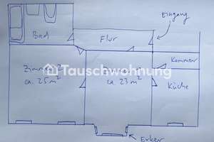 Tauschwohnung: Gemütliche sonnige 2-Zi Wohnung in toller Lage, zentrumsnah
