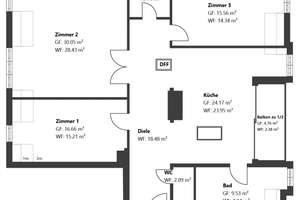 Außergewöhnliches Penthouse mit Loftcharakter, Terrasse und beeindruckender Raumhöhe – Die vollständige Adresse der Immobilie erhältst du vom Anbieter., 80333 Augustenstraße, München – Vorschaubild 21