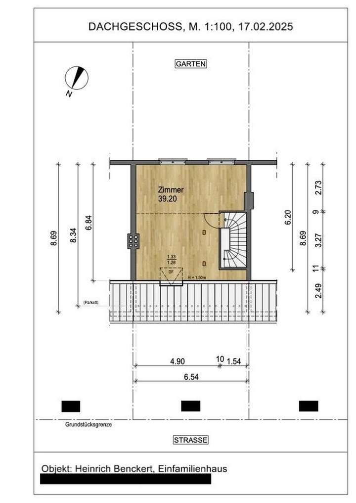 Grundriss Dachgeschoss