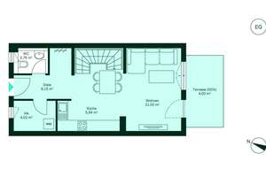 Reihenhaus im EH-55-Standard mit Terrasse, Gäste-WC und zwei PKW-Stellplätzen – Emilie-Fontane-Straße 14, 15806 Zossen – Vorschaubild 12