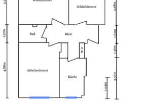 3 Zimmer Wohnung in Köln Deutz – Die vollständige Adresse der Immobilie erhältst du vom Anbieter., 50679 Deutz, Köln – Vorschaubild 2