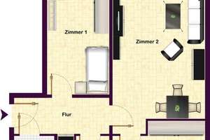 Tipp!  3-Zimmer-Wohnung mit 1A-Einbauküche – Steinwiese 28, 9116 Altendorf, Chemnitz – Vorschaubild 9