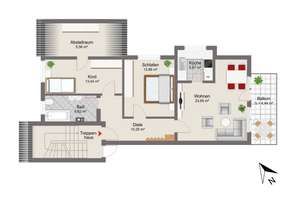 Freie 3-Zimmer-Wohnung mit Balkon und eigenem Garten – Die vollständige Adresse der Immobilie erhältst du vom Anbieter., 81249 Lochhausen, München – Vorschaubild 20