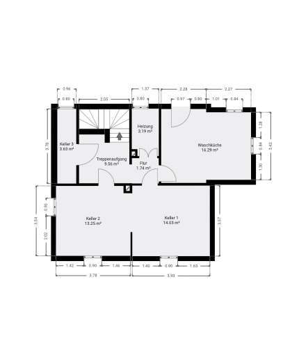 Grundriss Kellergeschoss